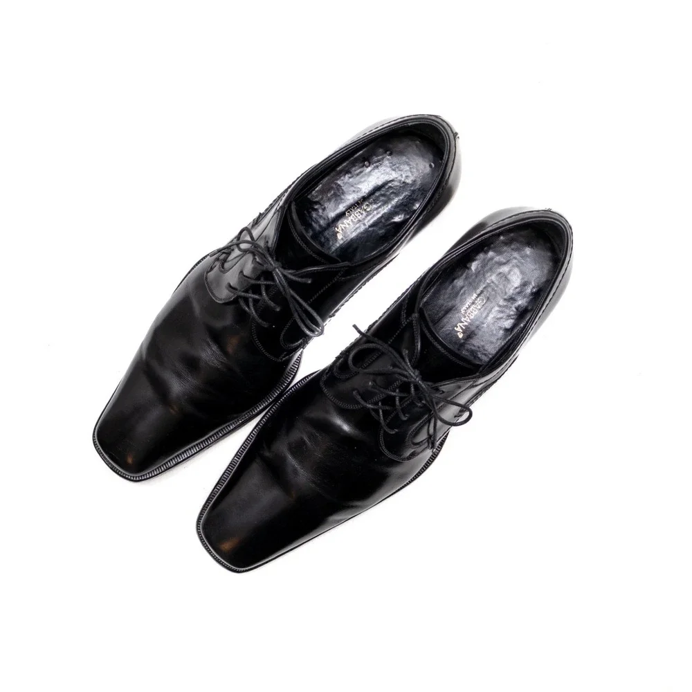 Dolce & Gabbana Men's Black Leather Oxford Dress Shoes – Size EU 42 / US‎ 9